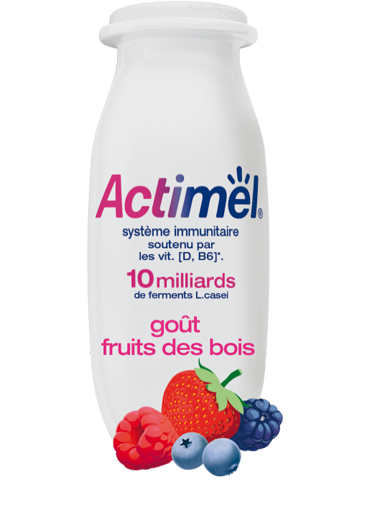 Actimel Goût Fruits des bois - Aux ferments L.casei
