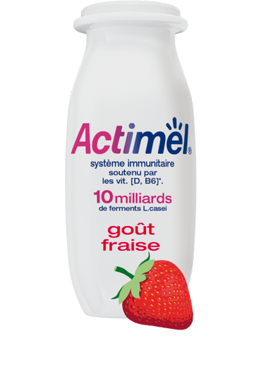Actimel Goût Fraise - Aux ferments L.casei